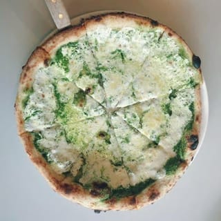 9. Basil Pesto (White) Pizza