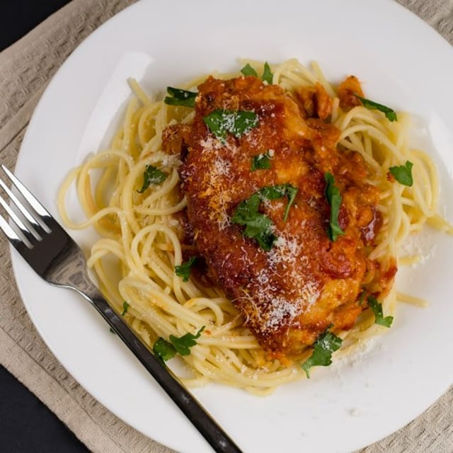 Veal Parmigiana.