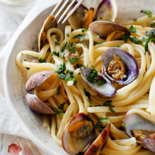 Mussels w/ Pasta - Family Style Take-Out Specials.