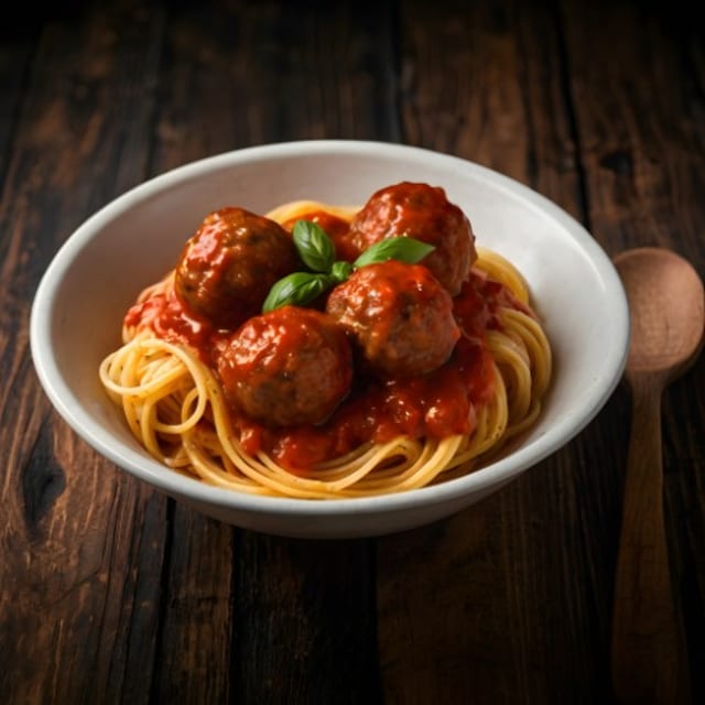 Kid’s Pasta & Meatballs.