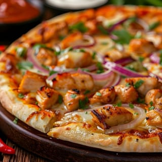 7. Grilled Chicken (White) Pizza