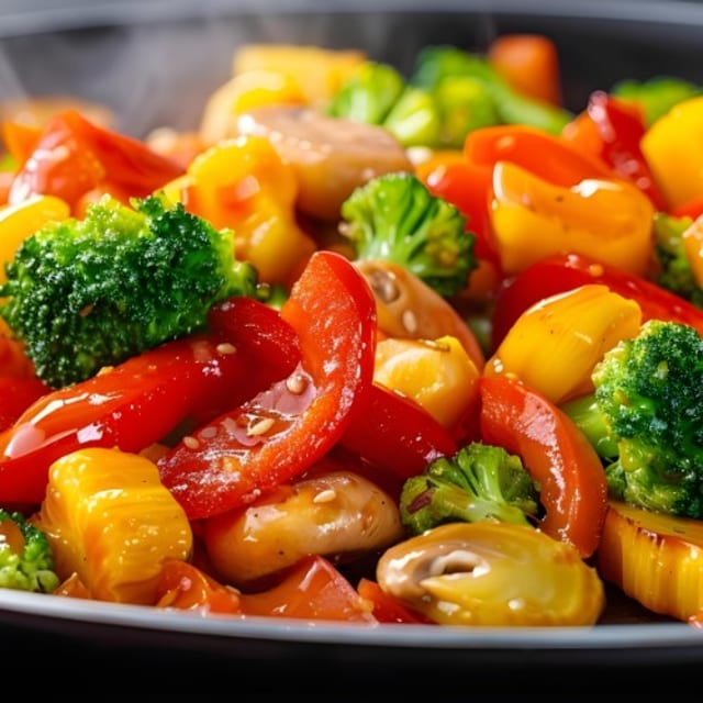 Fresh Cooked Vegetables.