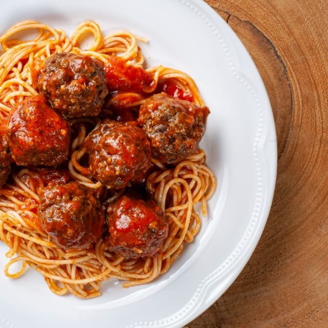Marinara Sauce with Meatballs.
