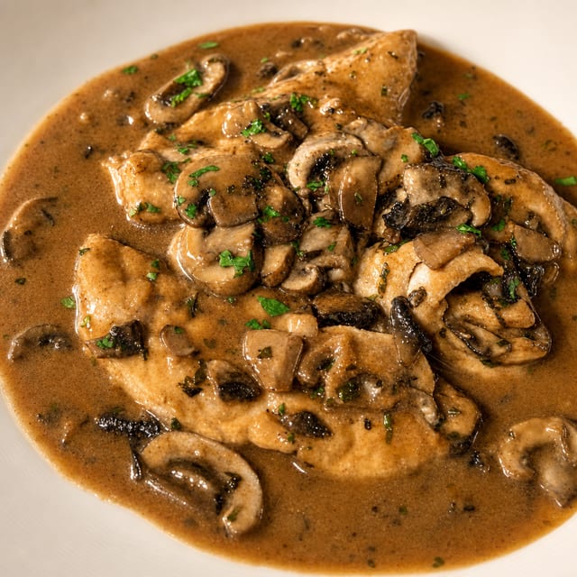 Chicken Marsala.