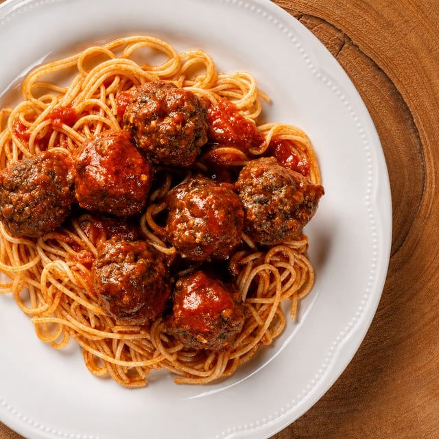 Marinara Sauce with Meatballs.