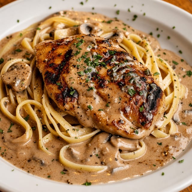 Chicken Marsala w/ Pasta - Family Style Take-Out Specials.