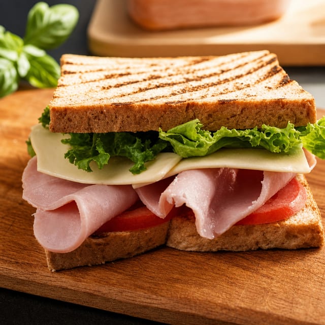 Ham & American Cheese Cold Sandwich.