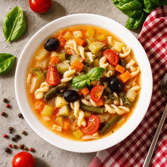 Homemade Italian Vegetable Soup.