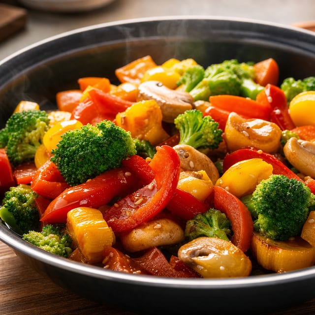 Fresh Cooked Vegetables.