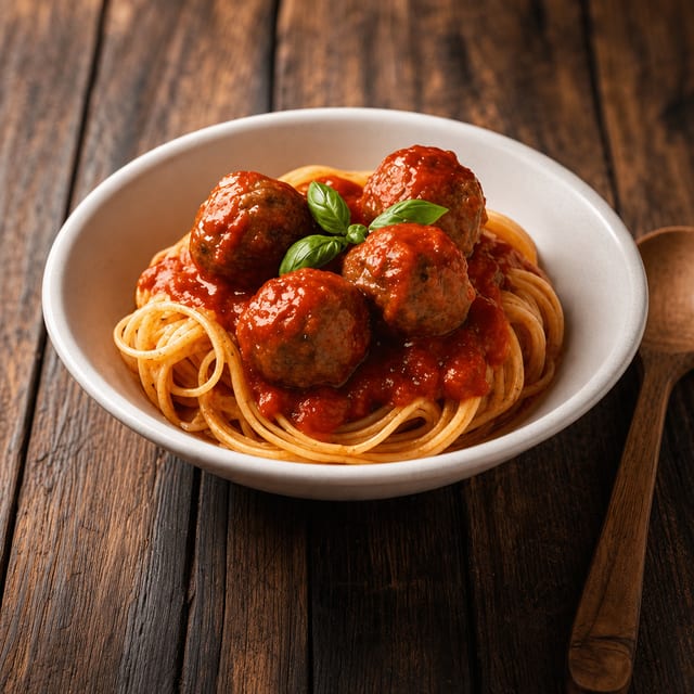 Kid’s Pasta & Meatballs.