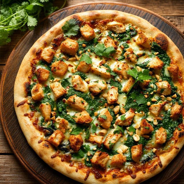 8. Grilled Chicken & Spinach (White) Pizza.