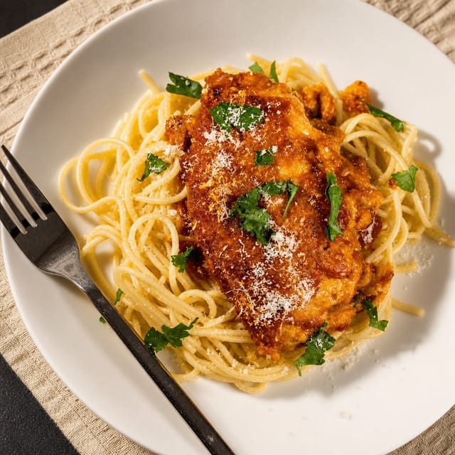 Veal Parmigiana.