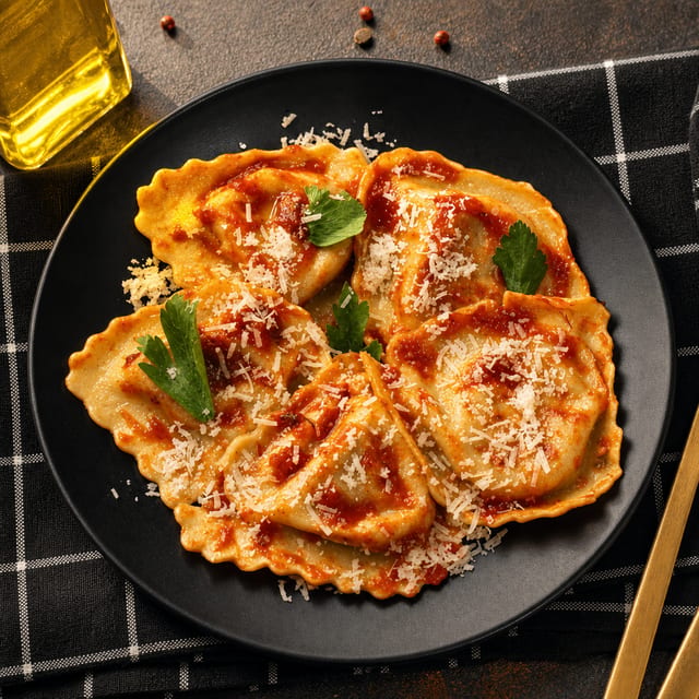 Baked Cheese Ravioli.