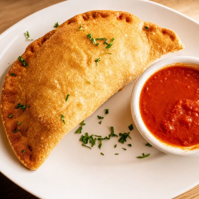 Ricotta, Mozzarella, Sauce Panzerotti.